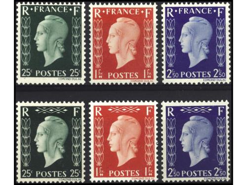 ** FRANCIA. Yv. 701A/F. SERIE COMPLETA. PRECIOSA. RARA. OCAS
