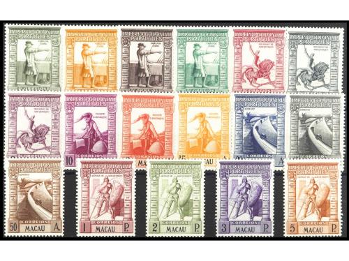 ** COLONIAS PORTUGUESAS. Yv. 297/313. MACAO. SERIE COMPLETA.