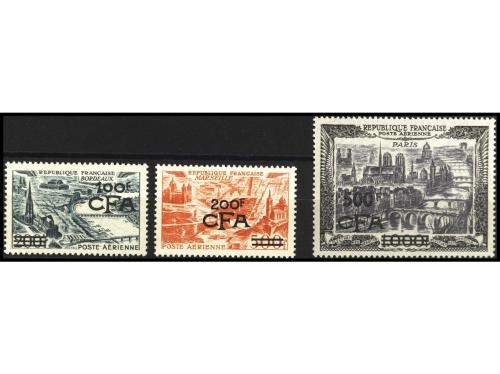 ** COLONIAS FRANCESAS. Yv. Av.49/51. REUNIÓN. SERIE COMPLETA