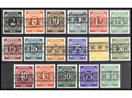 ** COLONIAS ALEMANAS. Yv. 20A/S. BIZONA. SERIE COMPLETA con 