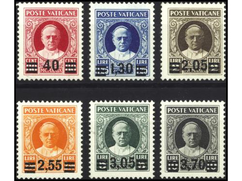 ** VATICANO. Yv. 60/5. SERIE COMPLETA. Cert. E DIENA. Rara s