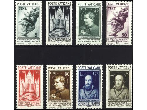 ** VATICANO. Yv. 72/9. SERIE COMPLETA. Los valores clave (25