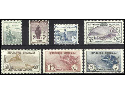 * FRANCIA. Yv. 148/55. SERIE COMPLETA a falta del nº 150. Ha