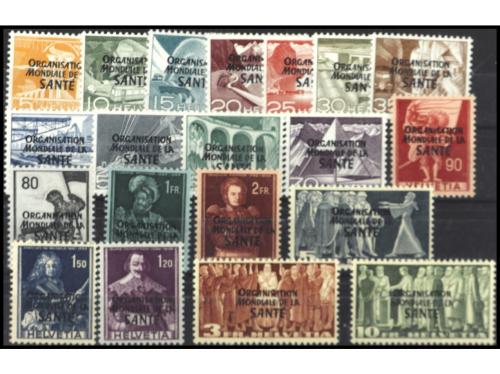 ** SUIZA. Yv. S.316/26, 327/37 y 338/53. SERVICIO. 3 SERIES 