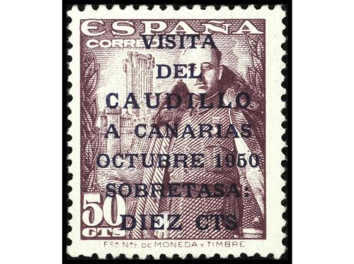 ** ESPAÑA. Ed. 1083A/B. CAUDILLO A CANARIAS. SERIE COMPLETA.