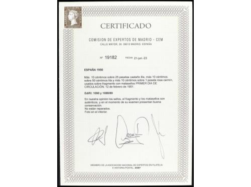 Δ ESPAÑA. Ed. 1088/9 y 1090. CAUDILLO A CANARIAS. SERIE COMP