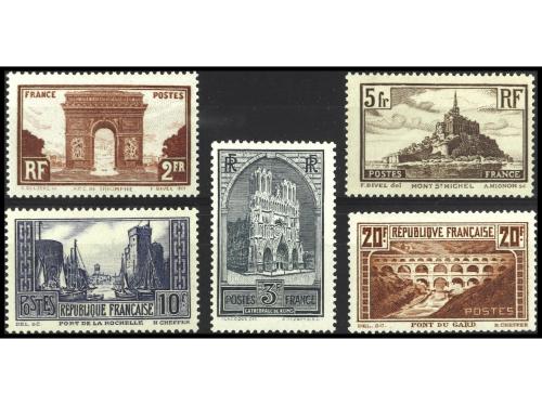** FRANCIA. Yv. 258/62. SERIE COMPLETA (5 valores). MUY BONI