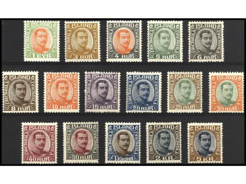 * ISLANDIA. Yv. 82/97. SERIE COMPLETA. MUY BONITA. RARA. OCA