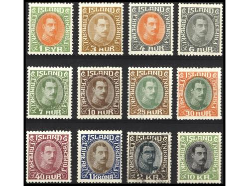 * ISLANDIA. Yv. 145/53. SERIE COMPLETA (12 valores). El 2 k.