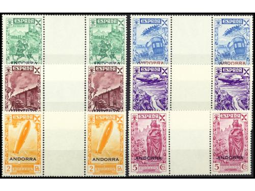 ** ANDORRA. Ed. B.7/12(2). BENEFICENCIA. SERIE COMPLETA en p