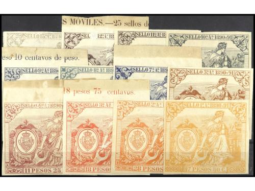 **/* COLONIAS ESPAÑOLAS: CUBA. FISCALES. 1890-91. SERIE COMP