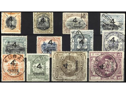 ° COLONIAS INGLESAS. Yv. 86/97. BORNEO DEL NORTE. SERIE COMP