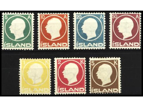 * ISLANDIA. Yv. 68/74. SERIE COMPLETA. OCASIÓN. Yvert 300&euro;. 