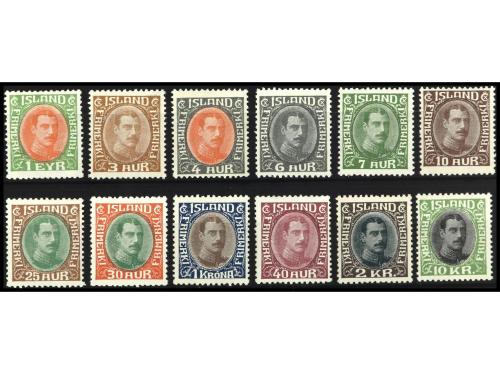 ** ISLANDIA. Yv. 145/53. SERIE COMPLETA (12 valores). Algún 