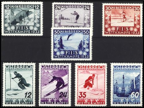 ** AUSTRIA. Yv. 426/9 y 477/80. 2 SERIES COMPLETAS. PRECIOSA