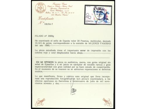** ESPAÑA. Ed. 2989id. MARIA DE MAEZTU. 20 pts. con COLORES 