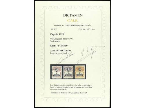 ** ESPAÑA. Ed. 297/309. SERIE COMPLETA con homa alterada (el