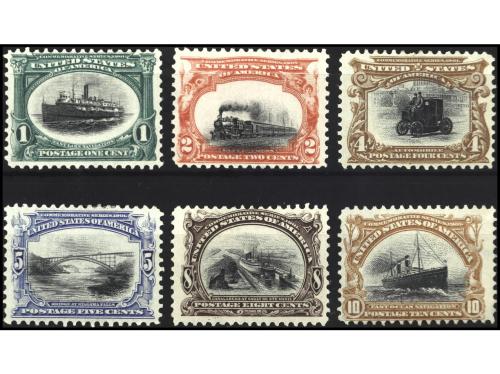 * ESTADOS UNIDOS. Yv. 138/43. SERIE COMPLETA. BONITA. RARA. 