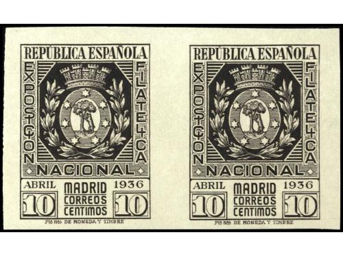 ** ESPAÑA. Ed. 727/8(2). SERIE COMPLETA en pareja horizontal