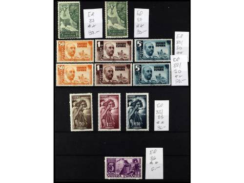 ** COLONIAS ESPAÑOLAS: SAHARA. 1943-1952. Conjunto de series