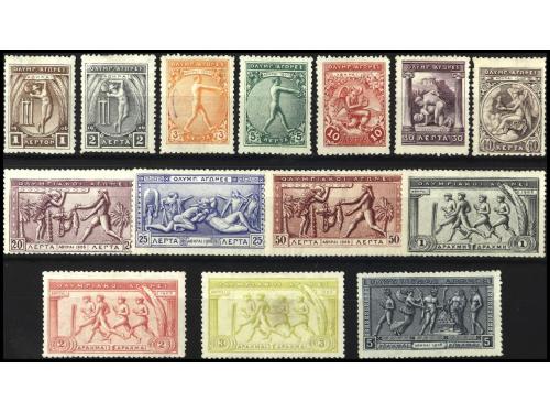** GRECIA. Yv. 165/78. SERIE COMPLETA con goma alterada. OCA