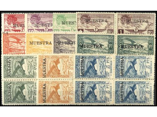 ** ANDORRA. Ed. NE13M/24M(4). SERIE COMPLETA en bloque de 4 
