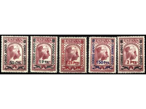 ** ESPAÑA. Ed. 782/6. SERIE COMPLETA. Muy bien centrada. PRE