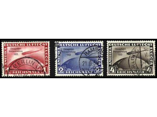 ° ALEMANIA. Yv. Av.42A/C. CHICAGOFAHRT. SERIE COMPLETA. RARA