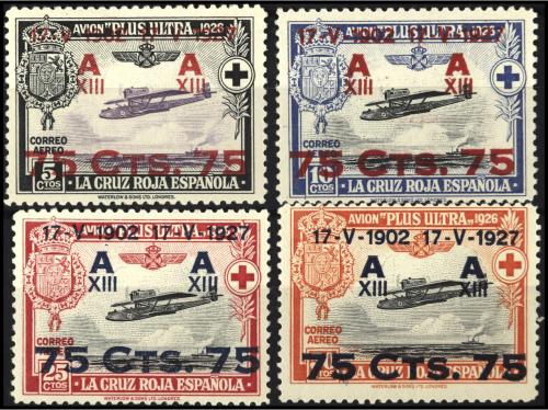 ** ESPAÑA. Ed. 388/91. SERIE COMPLETA. El nº 390 goma altera