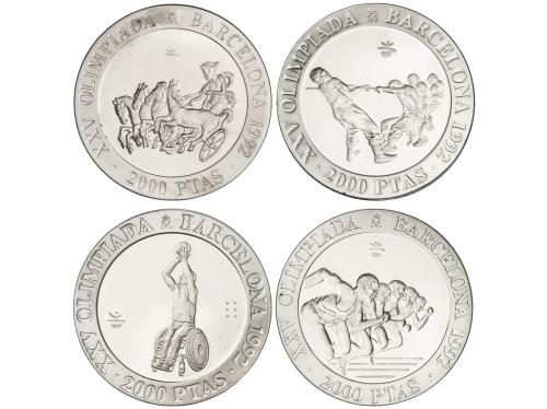 OLIMPIADA BARCELONA 1992. Lote 16 monedas 2.000 Pesetas (14)