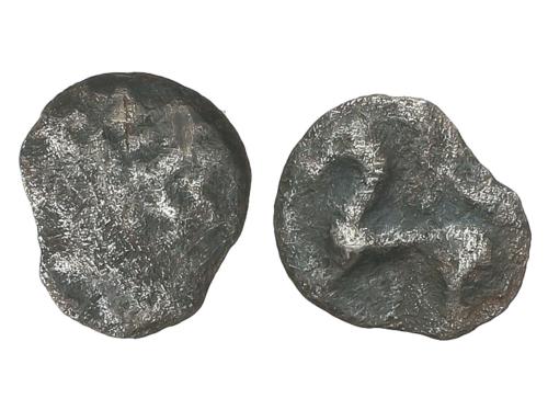 MONEDAS HISPÁNICAS. Óbolo. Siglo III a.C. EMPORITON. IMITACI