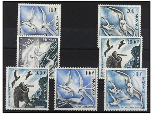 * MONACO. Yv. Av. 55/8 y 66/8. SERIES COMPLETAS. 7 valores. 
