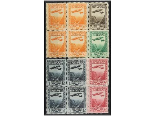 ** ESPAÑA. Ed. 650/4 (4). SERIE COMPLETA en bloques de 4. OC