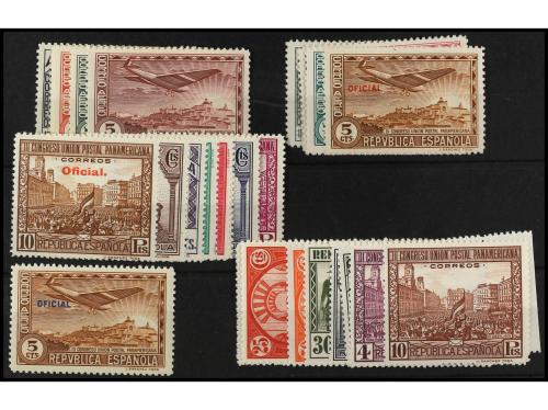 ** ESPAÑA. Ed. 604/13, 614/9, 620/9 y 630/5. 4 SERIES COMPLE