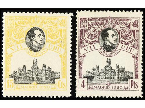 ** ESPAÑA. Ed. 308N. 4 pesetas violeta, numeración ceros. Bi