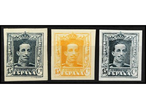 ** ESPAÑA. Ed. 315Bs. 15 céntimos gris azulado. Tipo II, SIN