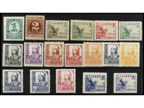 (**) ESPAÑA. Ed. 814/31. SERIE COMPLETA. 18 valores. Goma no