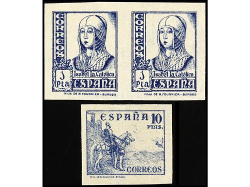 ** ESPAÑA. Ed. 828s (2) y 830s. 1 pta. en pareja y 10 pts. S