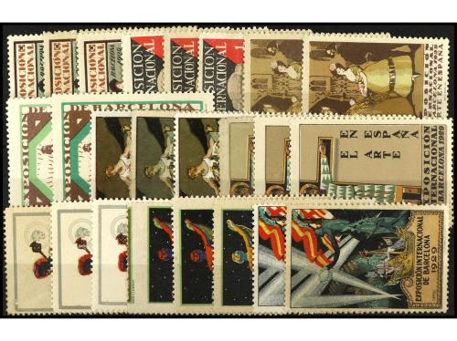 * ESPAÑA. VIÑETAS PUBLICITARIAS. Expo. Internacional Barcelo