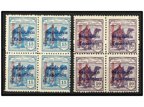 **/* COLONIAS ESPAÑOLAS: SAHARA. Ed. 38D y 39D (4). 15 y 20 