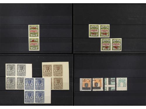 ESPAÑA: AYUNTAMIENTO DE BARCELONA. CONJUNTO montado en ficha