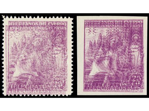 ** ESPAÑA. Ed. 19ed y 19eds. HUÉRFANOS DE TELÉGRAFOS. 25 cts