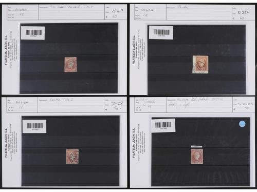 ° ✉ ESPAÑA. Ed. 48. ANDALUCÍA. 4 cuartos rojo. Conjunto mont