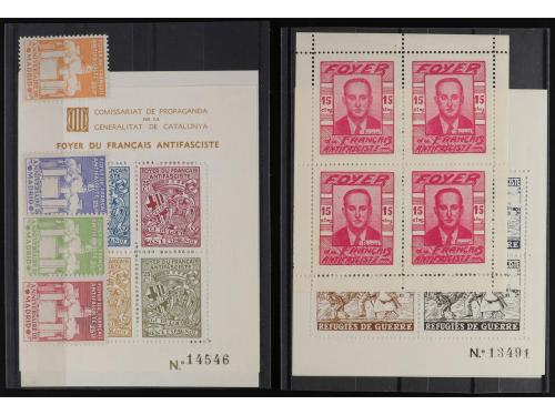 ESPAÑA GUERRA CIVIL. FOYER DU FRANÇAIS ANTIFASCISTE. Conjunt