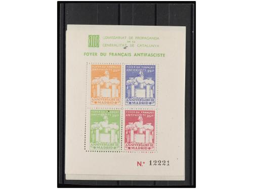 ESPAÑA GUERRA CIVIL. FOYER DU FRANÇAIS ANTIFASCISTE. Conjunt