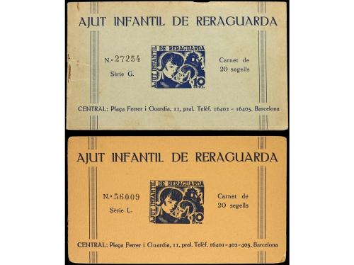 ESPAÑA GUERRA CIVIL. CONJUNTO montado en ficha conteniendo 1