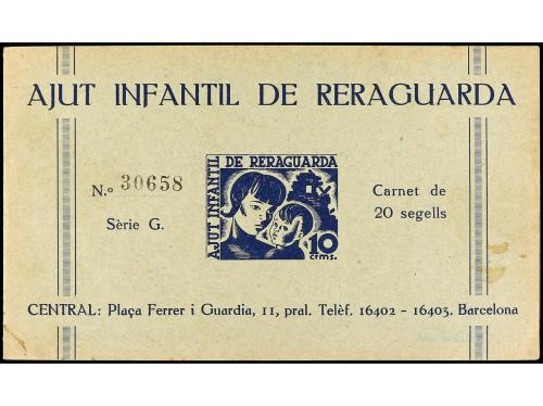 ESPAÑA GUERRA CIVIL. CONJUNTO montado en fichas formado por 