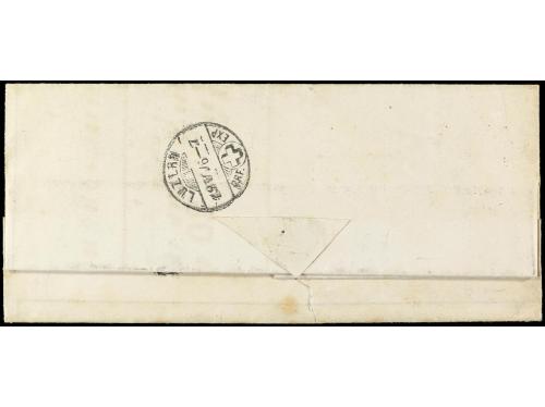 ✉ SUIZA. Yv. 43 (2). DAGMARSELLEN a LUZERN. 10 cts. rojo en 