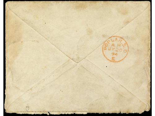 ✉ GIBRALTAR. 1894. GIBRALTAR a LONDRES. 10 cts. rojo. TARIFA