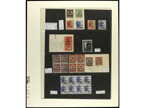 */° ✉ COLONIAS ESPAÑOLAS: TANGER. Ed. 128/41. Conjunto de se